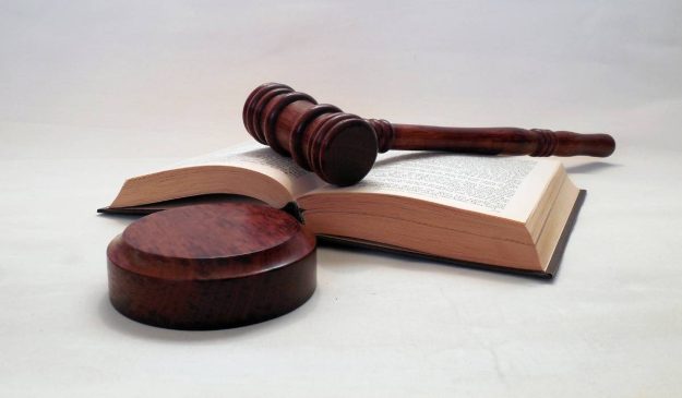 judge's gavel and block on a book